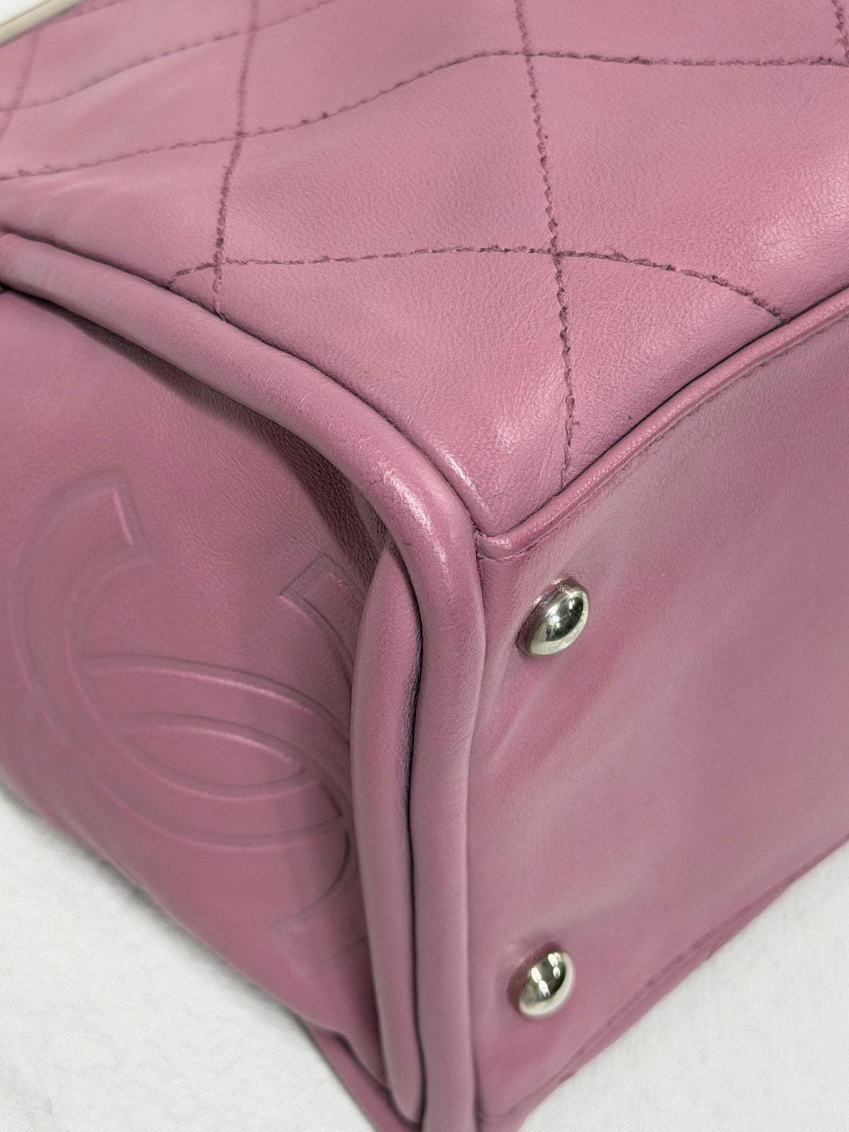 CHANEL Ultimate Soft Quilted Lambskin Frame Bag with CC Toggle Charm Pink
