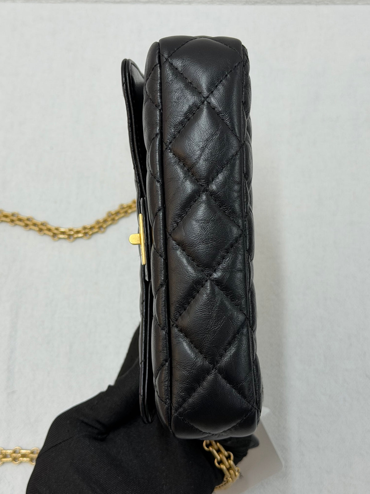 CHANEL 2.55 Reissue Quilted Aged Calfskin Wallet on Chain