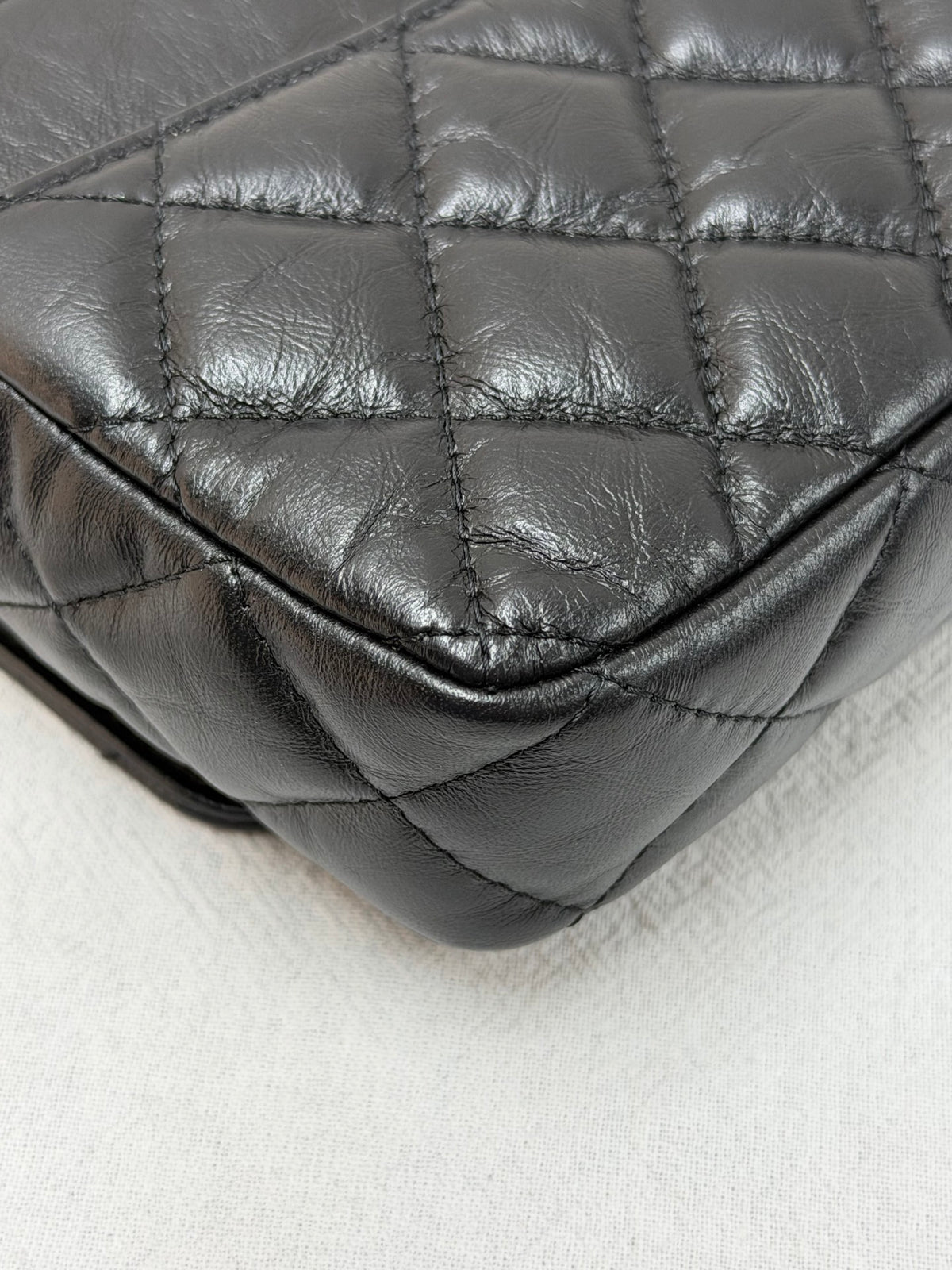 CHANEL 2.55 Reissue Quilted Aged Calfskin Wallet on Chain