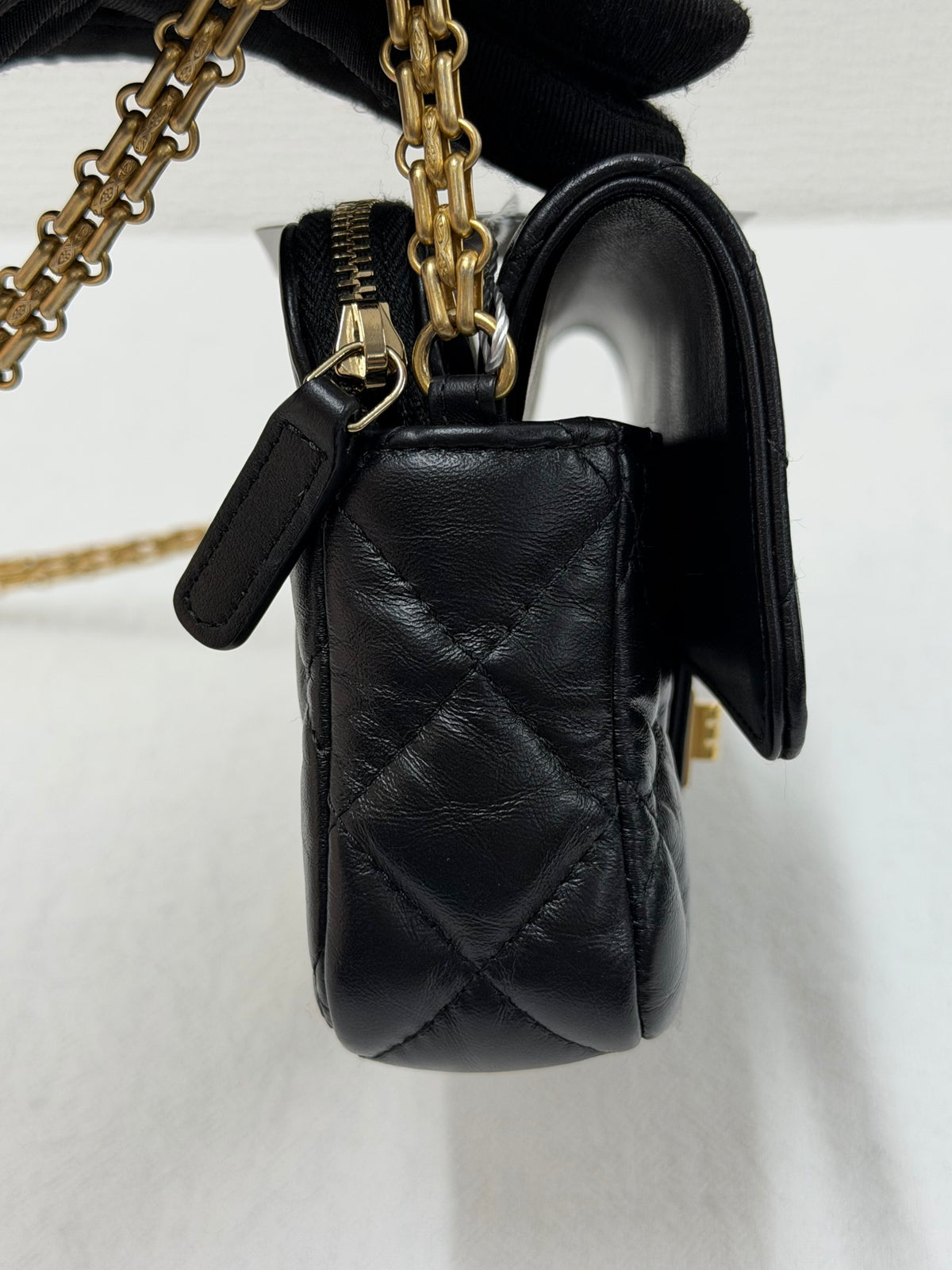 CHANEL 2.55 Reissue Quilted Aged Calfskin Wallet on Chain