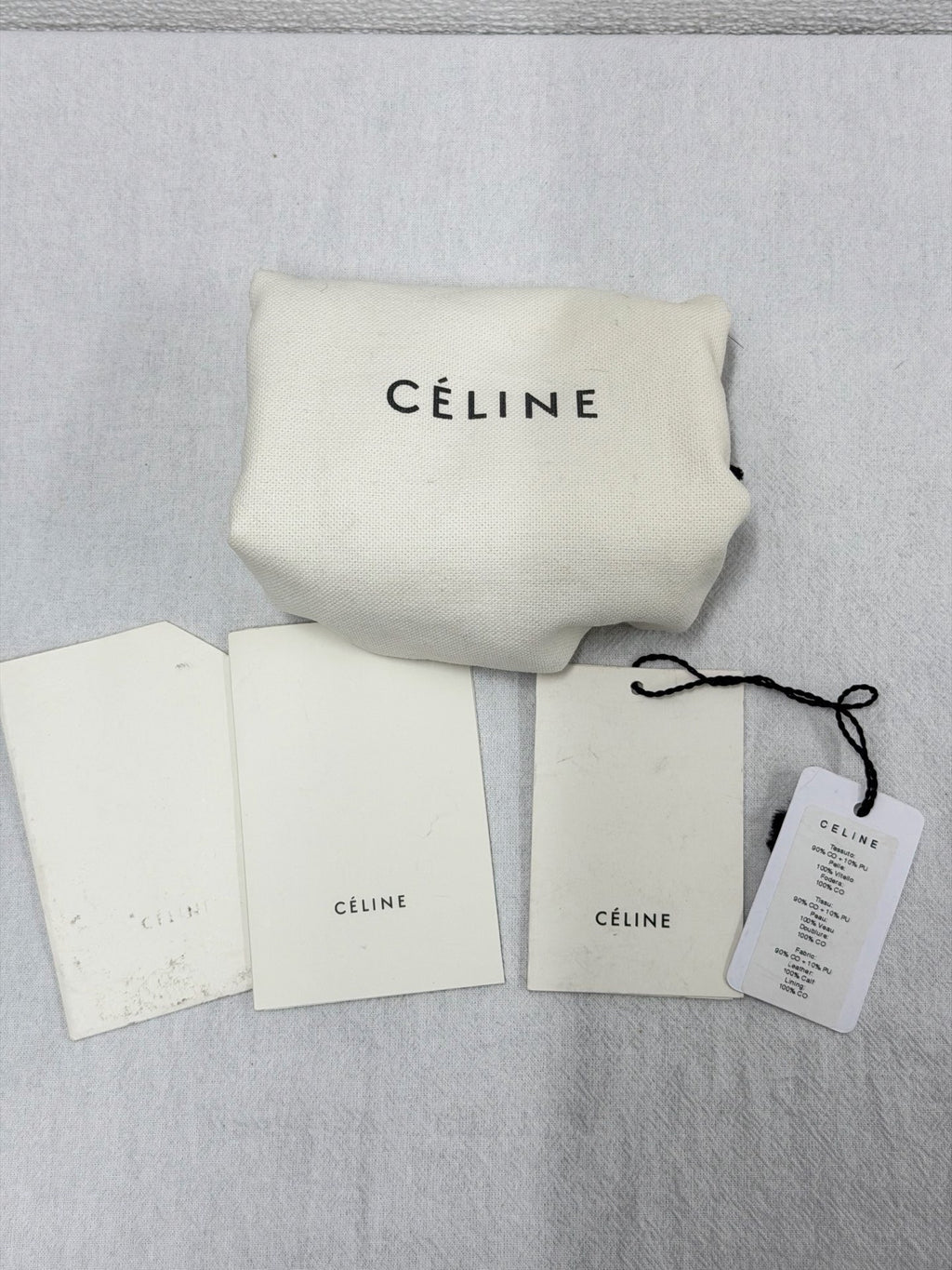 CELINE Triomphe Jacquard Canvas and Smooth Calfskin Side Zip Frame Shoulder Bag Black