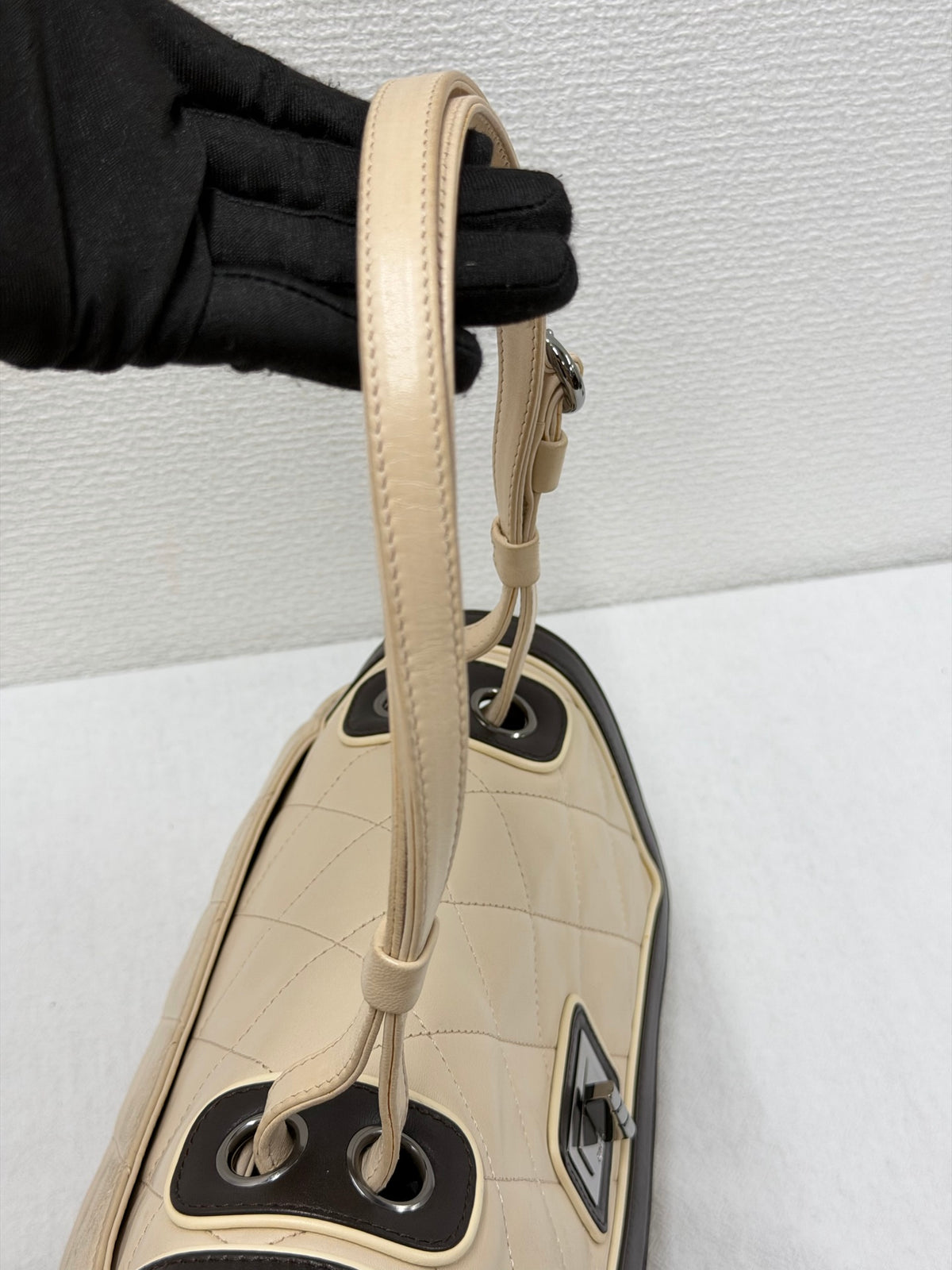 CHANEL  2.55 Reissue Quilted Lambskin Bicolor Flap Shoulder Bag