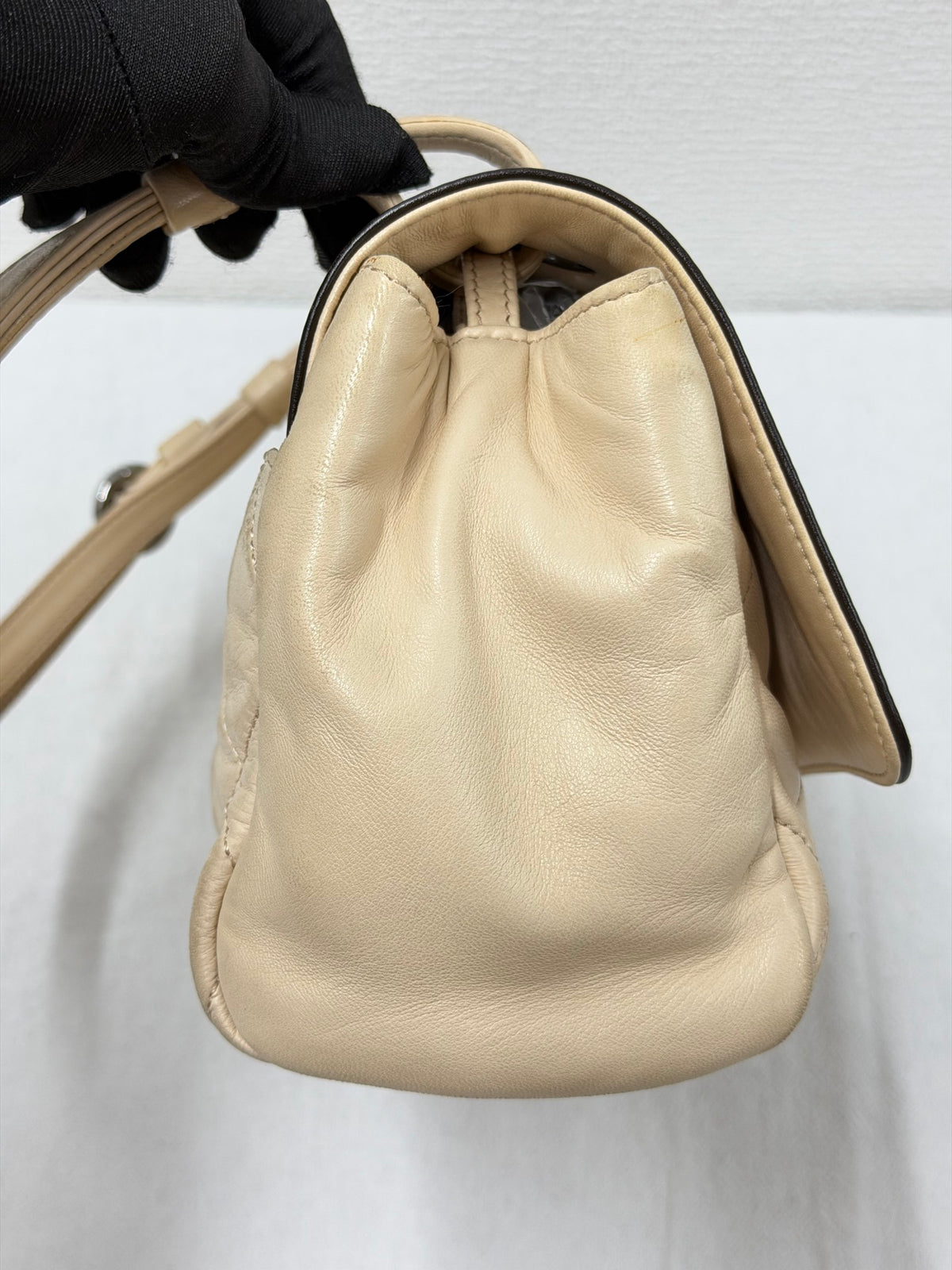CHANEL  2.55 Reissue Quilted Lambskin Bicolor Flap Shoulder Bag
