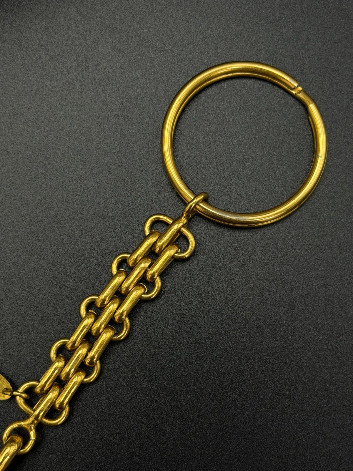 CHANEL  Paris Cambon Boutique Store Facade Gold Key Chain / Bag Charm
