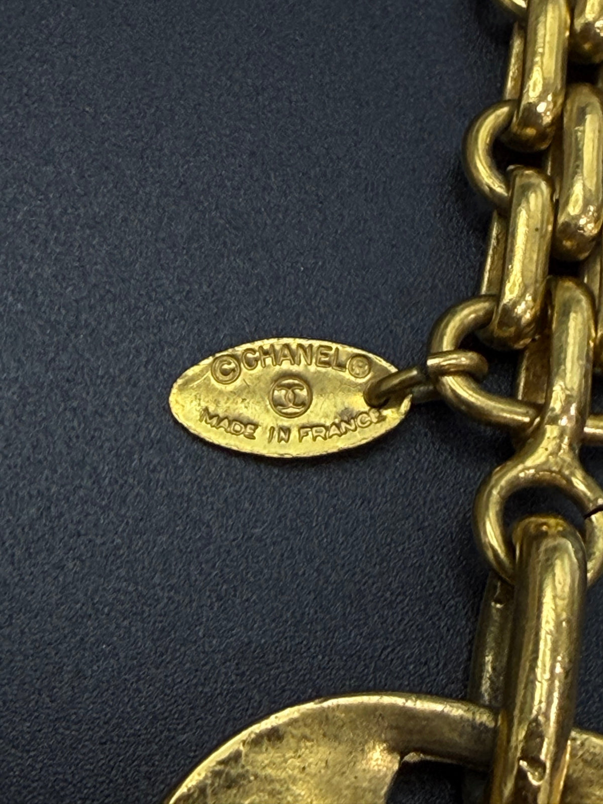 CHANEL  Paris Cambon Boutique Store Facade Gold Key Chain / Bag Charm