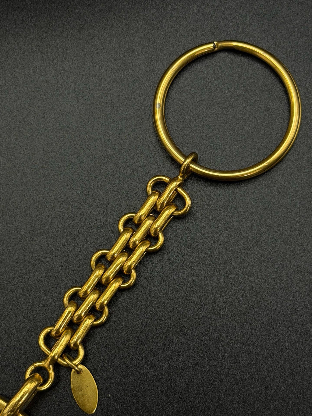 CHANEL  Paris Cambon Boutique Store Facade Gold Key Chain / Bag Charm