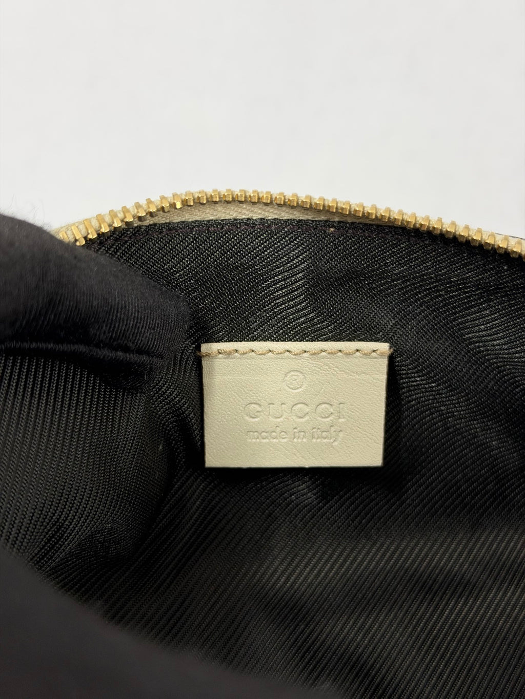GUCCI  Guccissima GG Embossed Leather Cosmetic Pouch