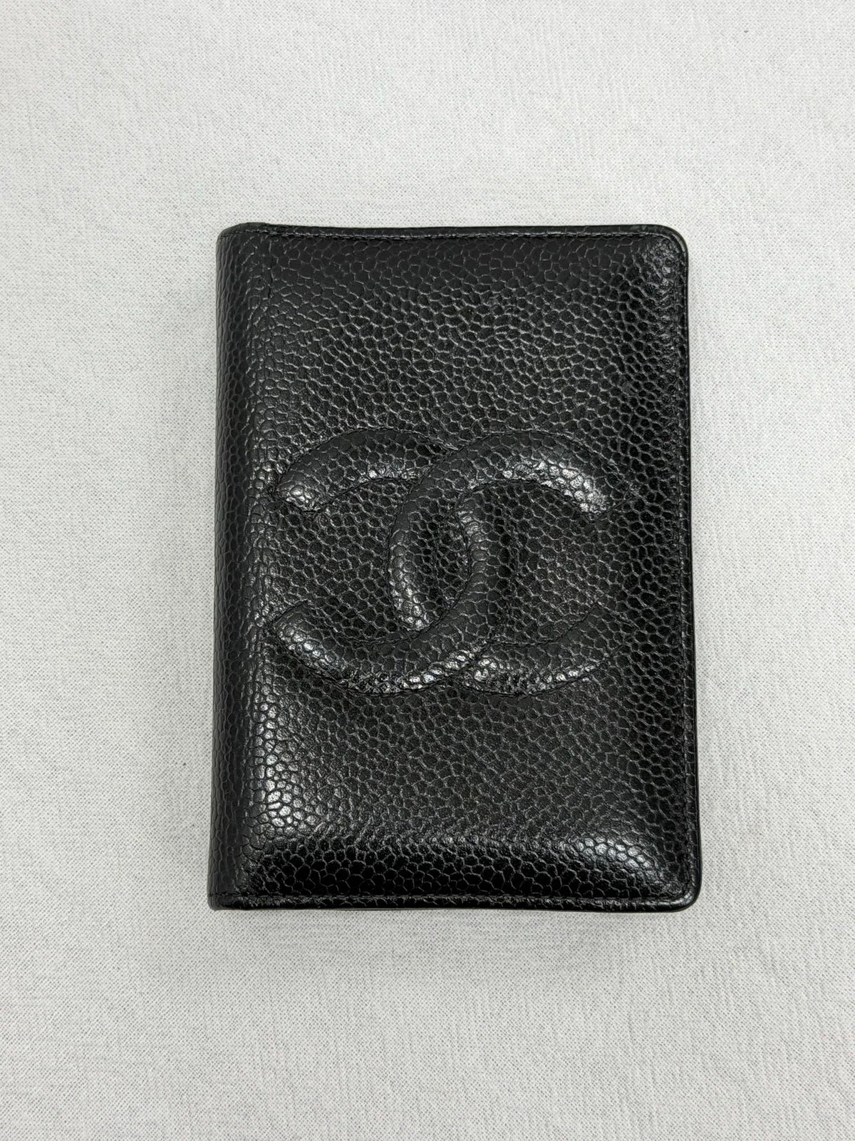 CHANEL Double C Cavier Bifold Wallet
