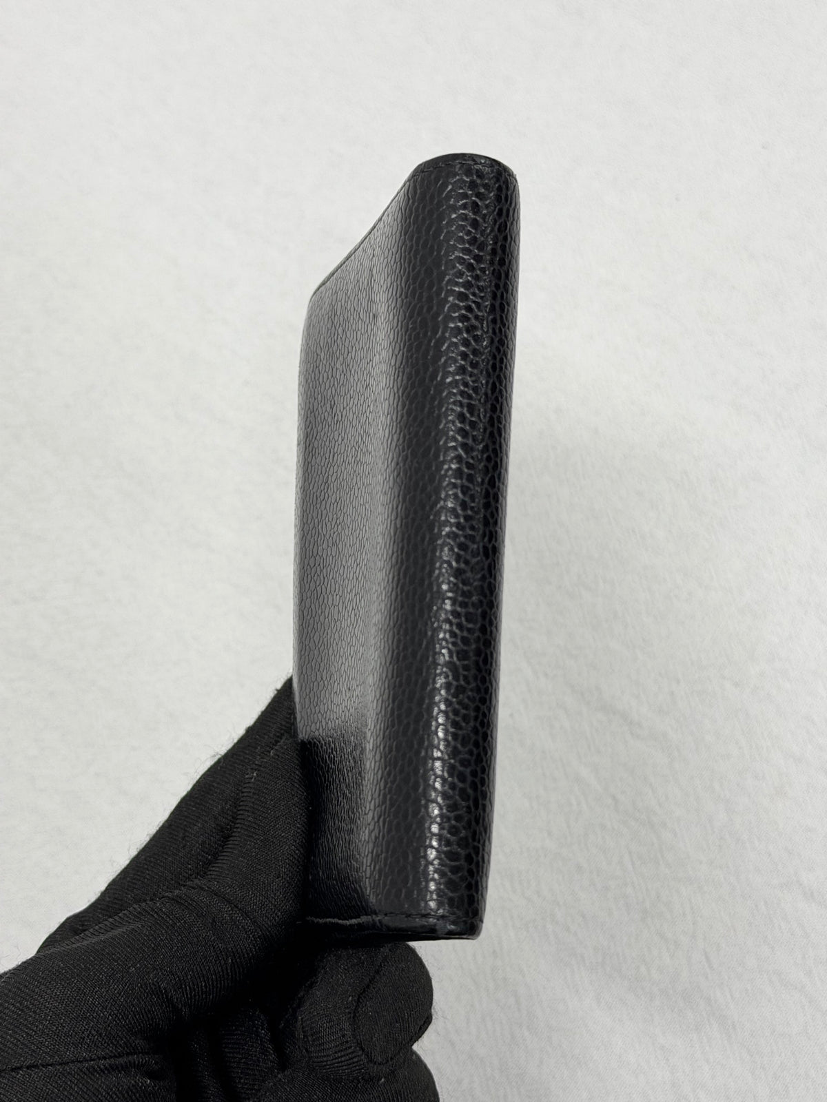 CHANEL Double C Cavier Bifold Wallet