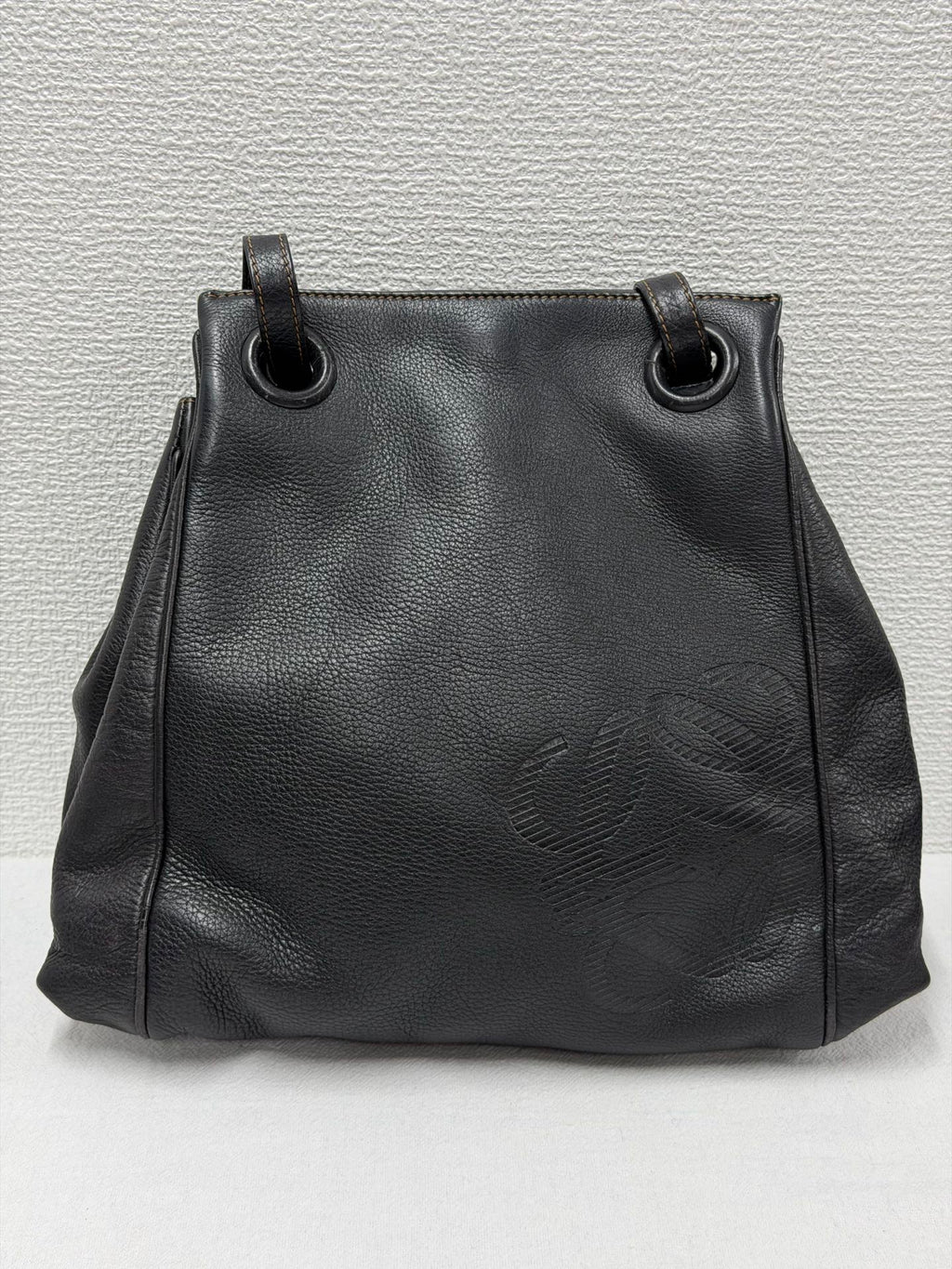 LOEWE  Large Anagram Logo Nappa Leather  Shoulder Tote Bag