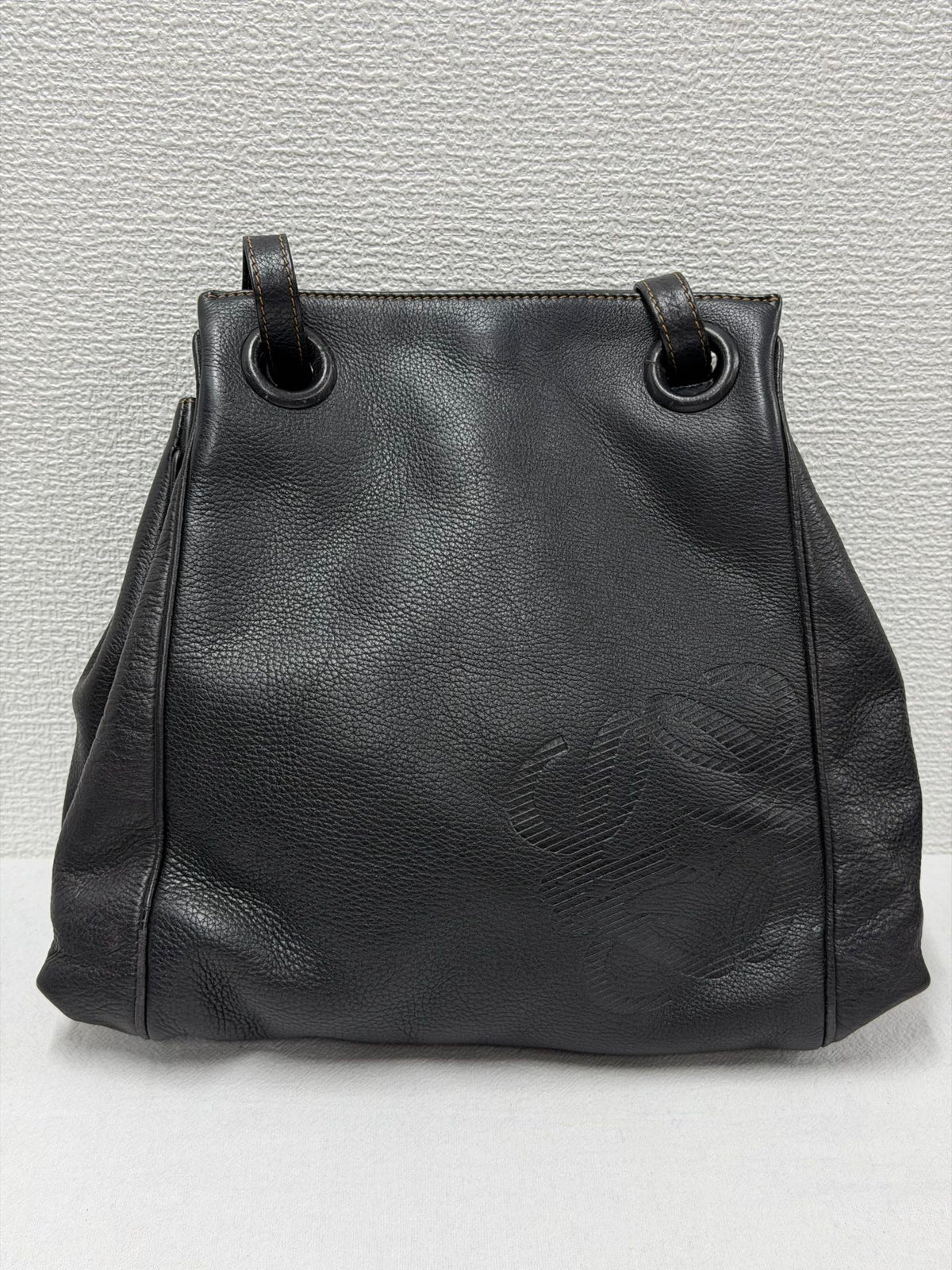 LOEWE  Large Anagram Logo Nappa Leather  Shoulder Tote Bag