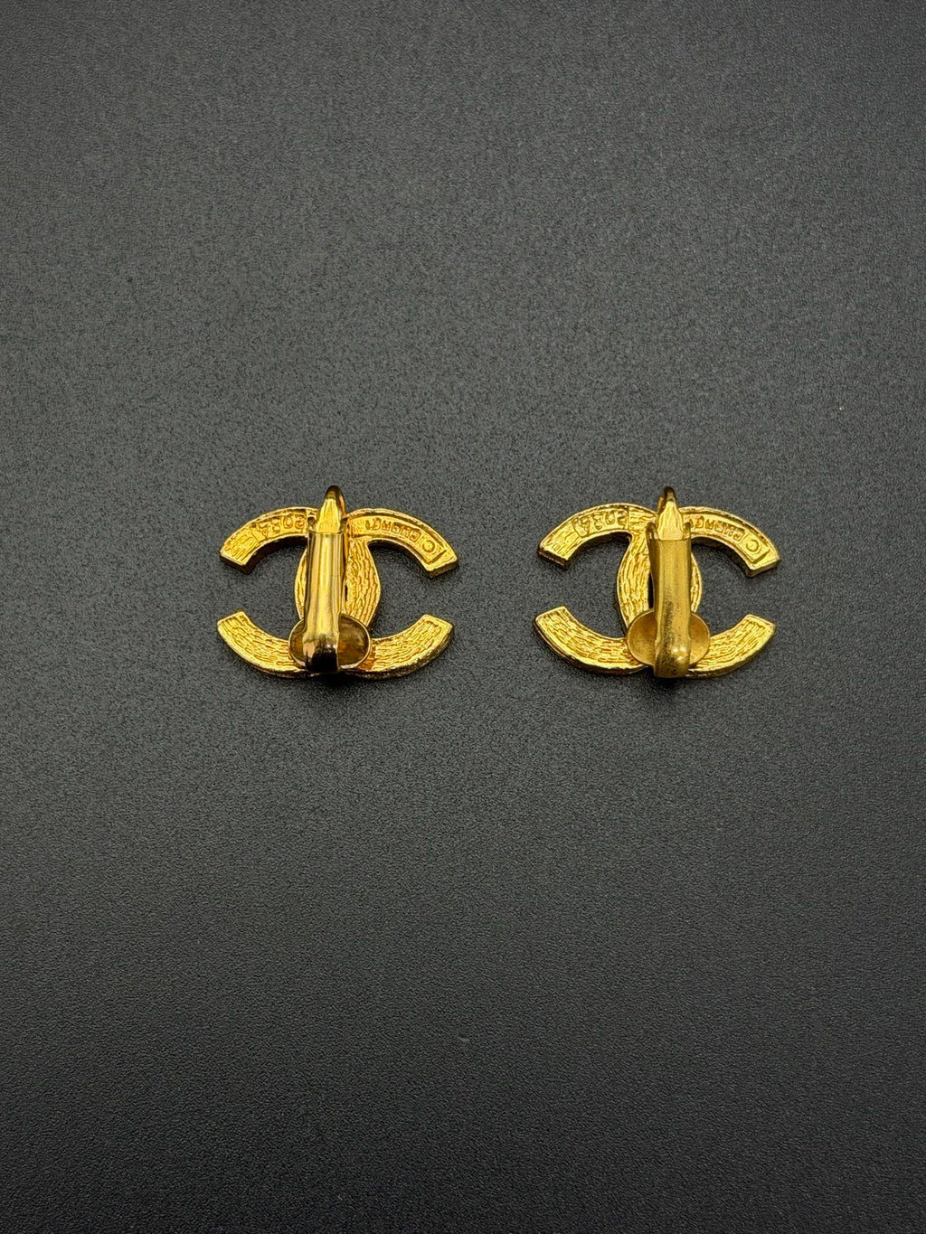 CHANEL CC Logo Turnlock Rhinestone Crystal Encrusted Clip-On Earrings