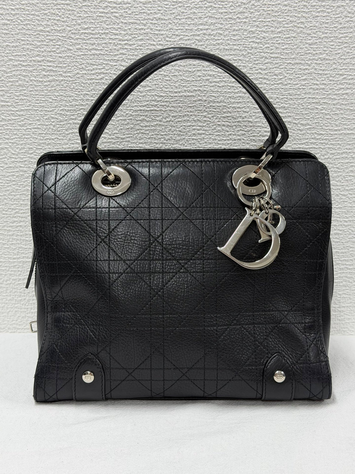 Christian Dior Soft Lady Dior Cannage Leather Handbag