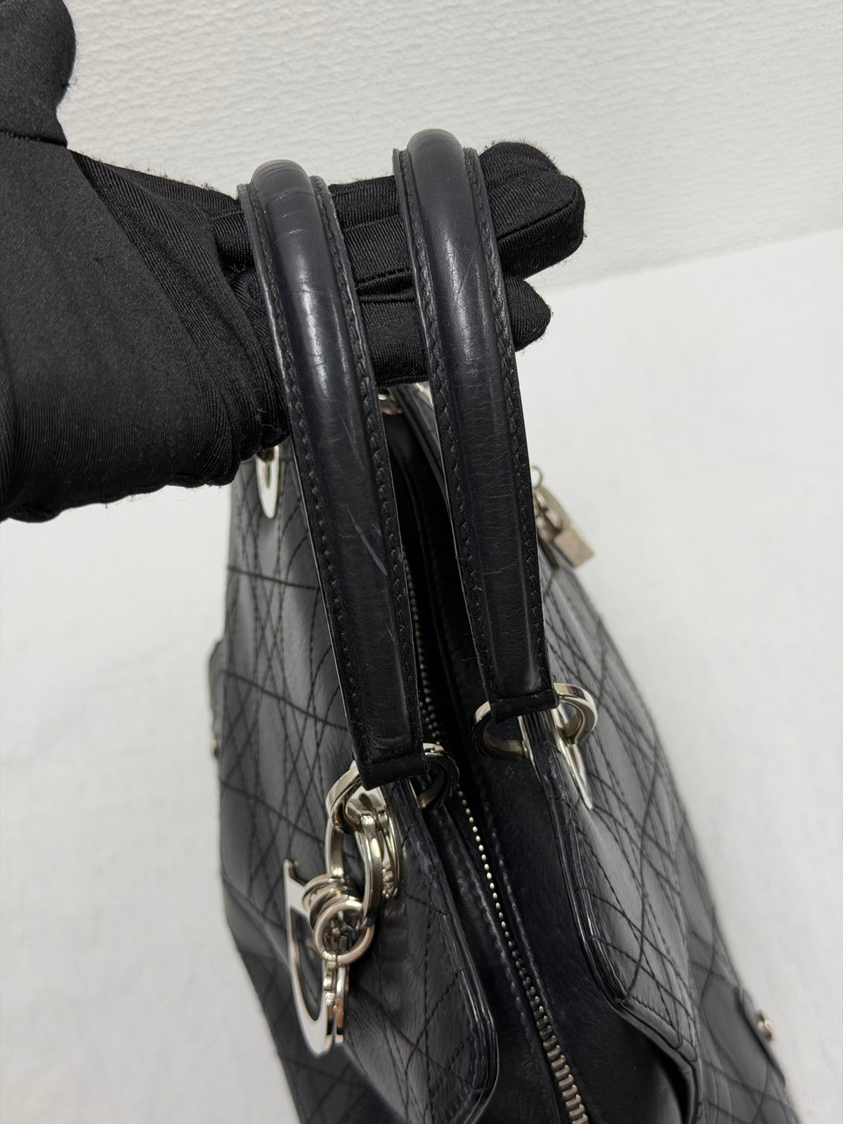 Christian Dior Soft Lady Dior Cannage Leather Handbag
