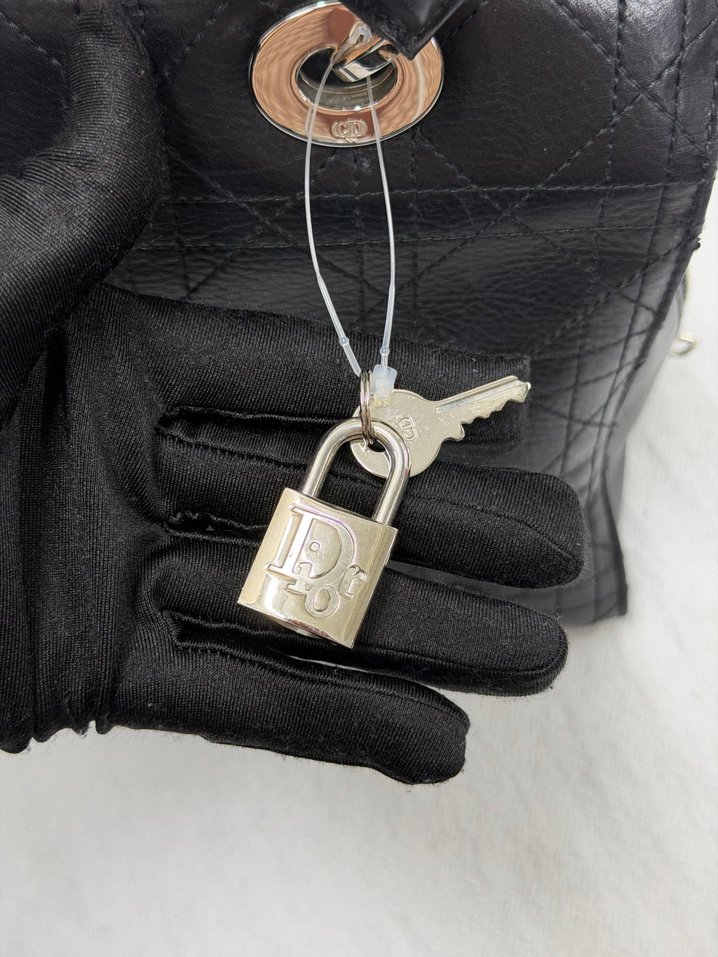 Christian Dior Soft Lady Dior Cannage Leather Handbag