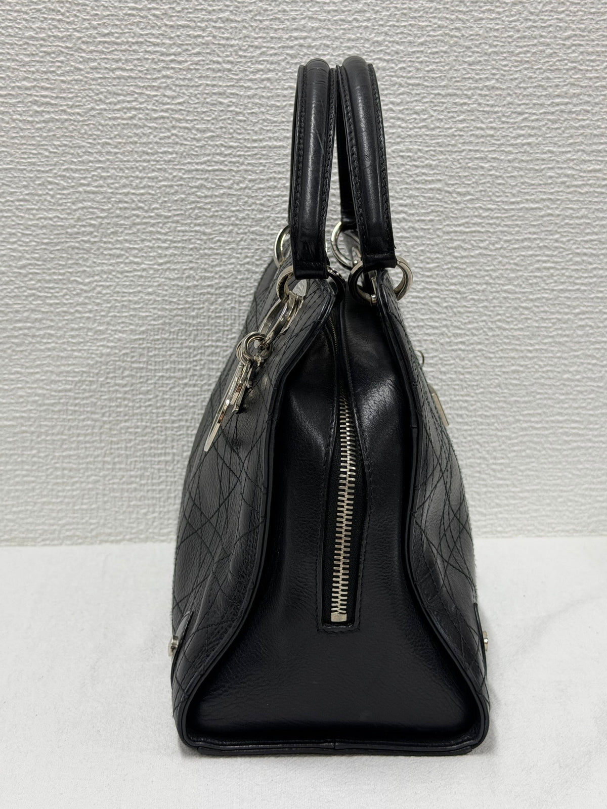 Christian Dior Soft Lady Dior Cannage Leather Handbag