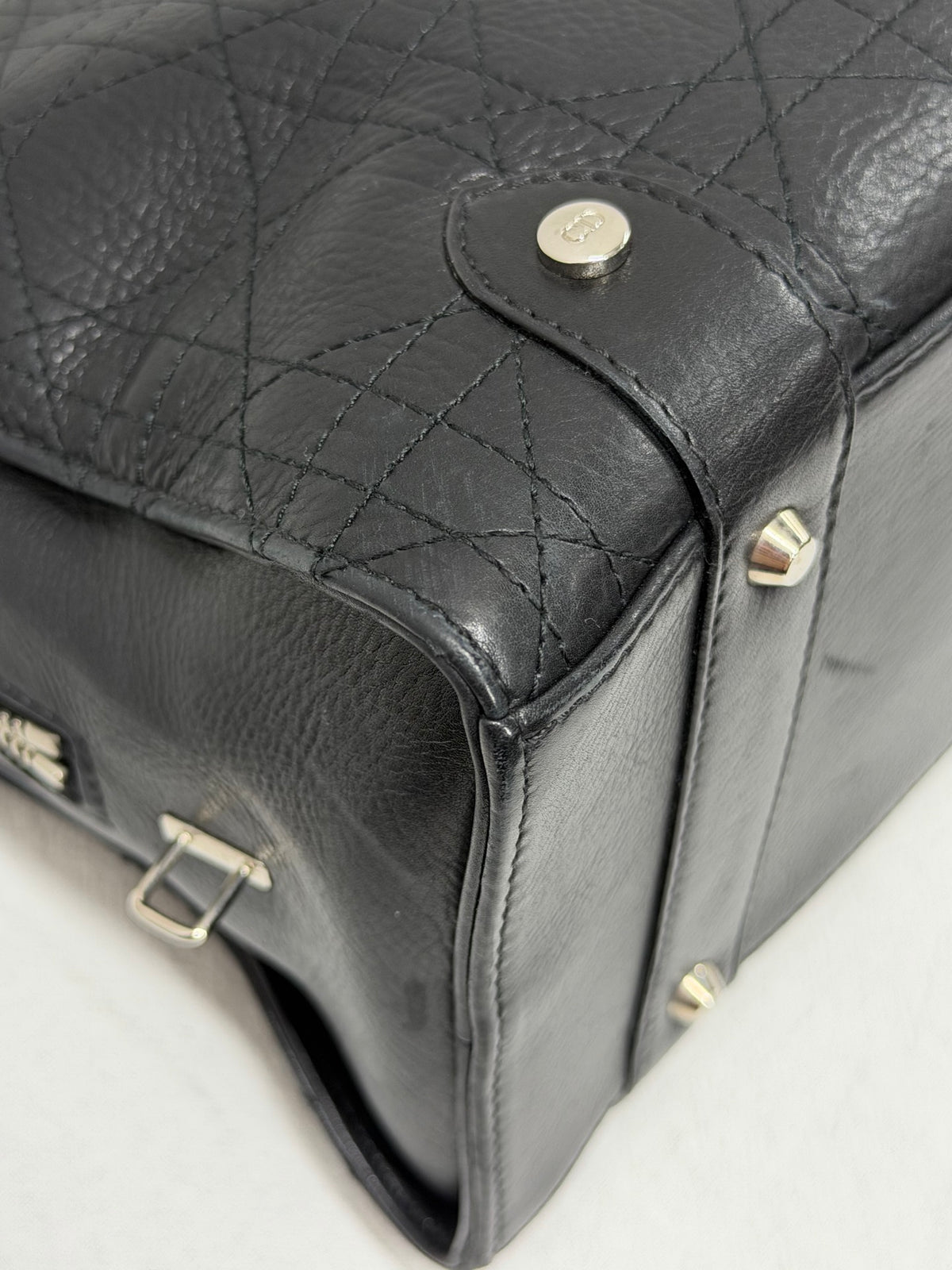 Christian Dior Soft Lady Dior Cannage Leather Handbag