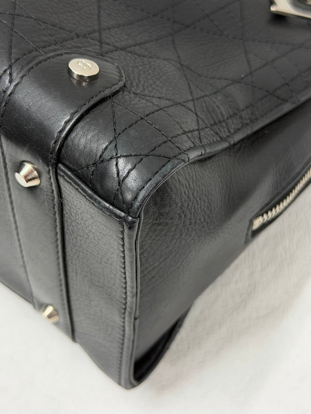 Christian Dior Soft Lady Dior Cannage Leather Handbag