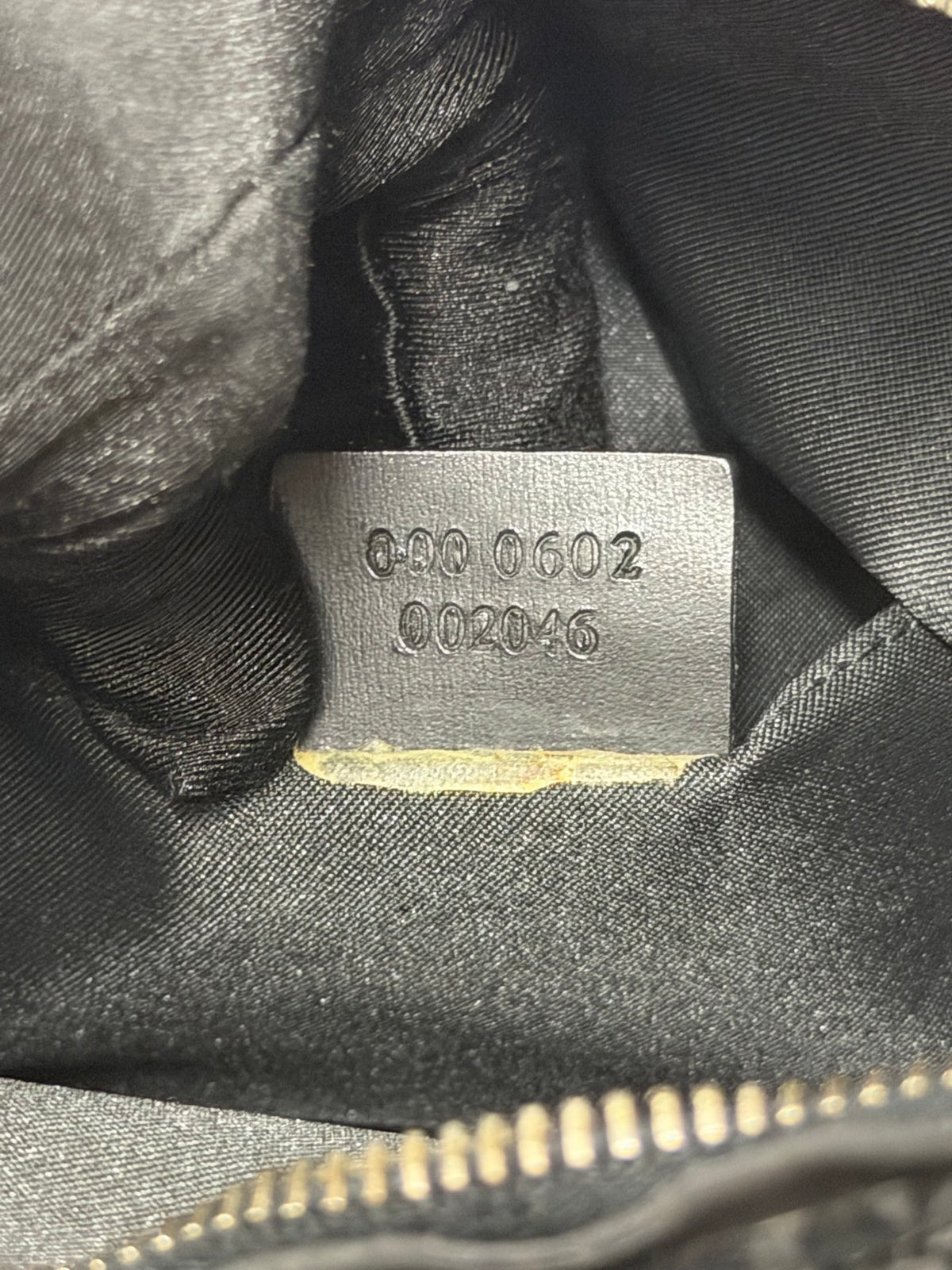 GUCCI Suede GG logo Hobo bag